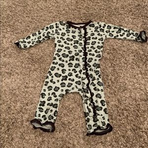Kickee Pants Aloe Cheetah Coverall